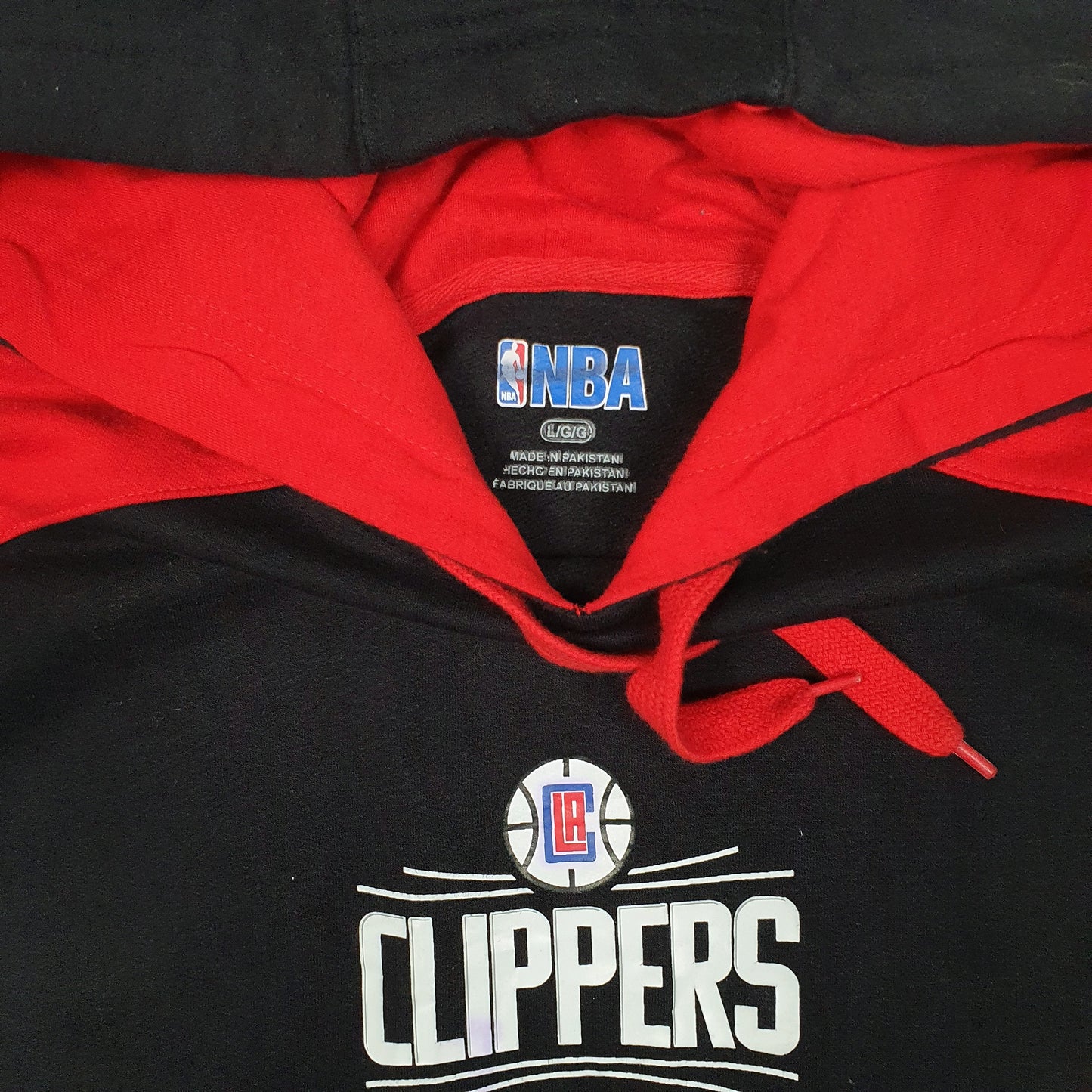 Mens Black Majestic NBA LA Clippers Hoodie Jumper