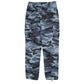 Mens Blue Foray Mure Camo Camouflage  Trousers