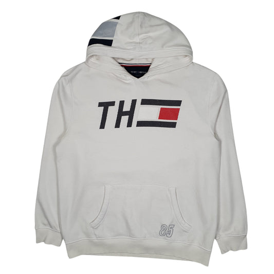 Mens White Tommy Hilfiger Sport Hoodie Jumper