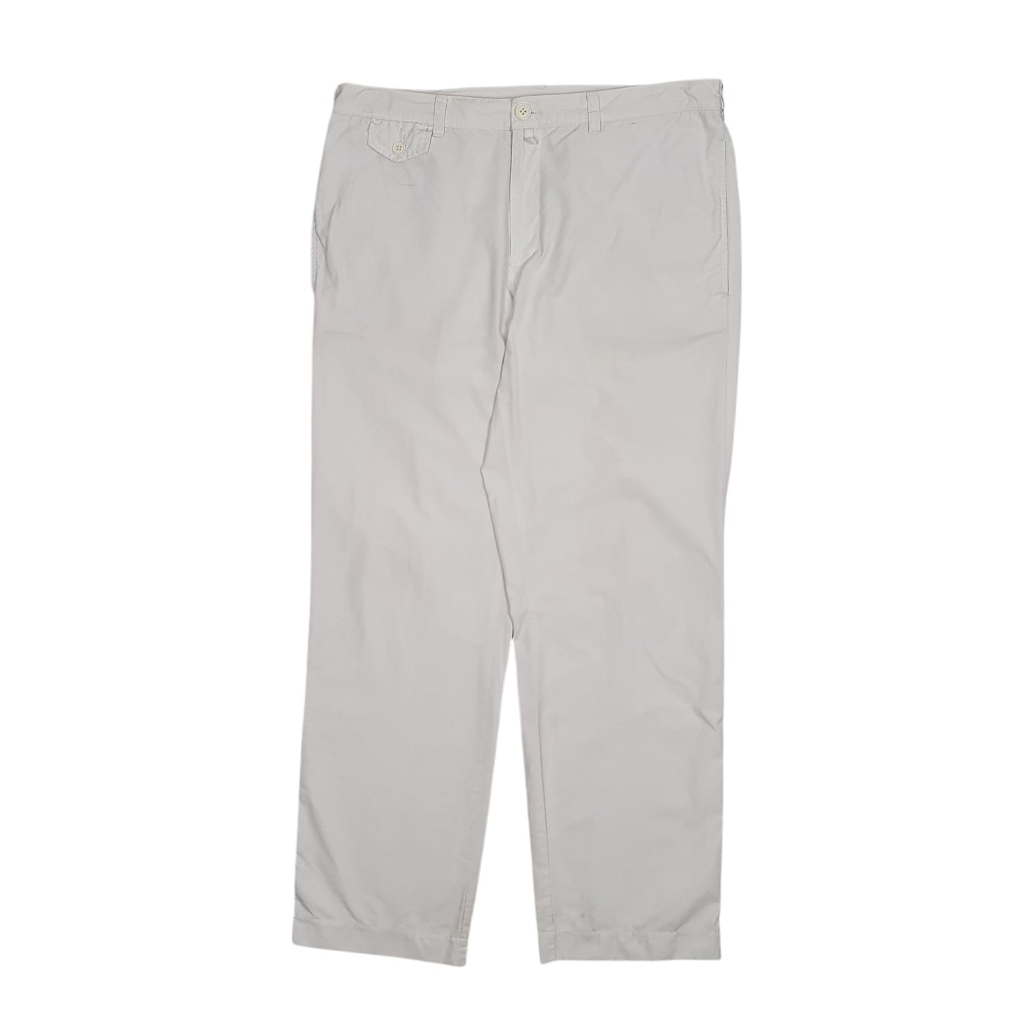 Mens White Lacoste  Walking Trousers