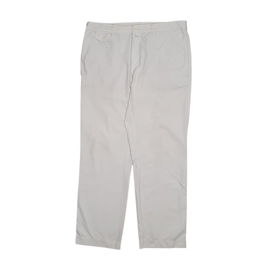 Mens White Lacoste  Walking Trousers