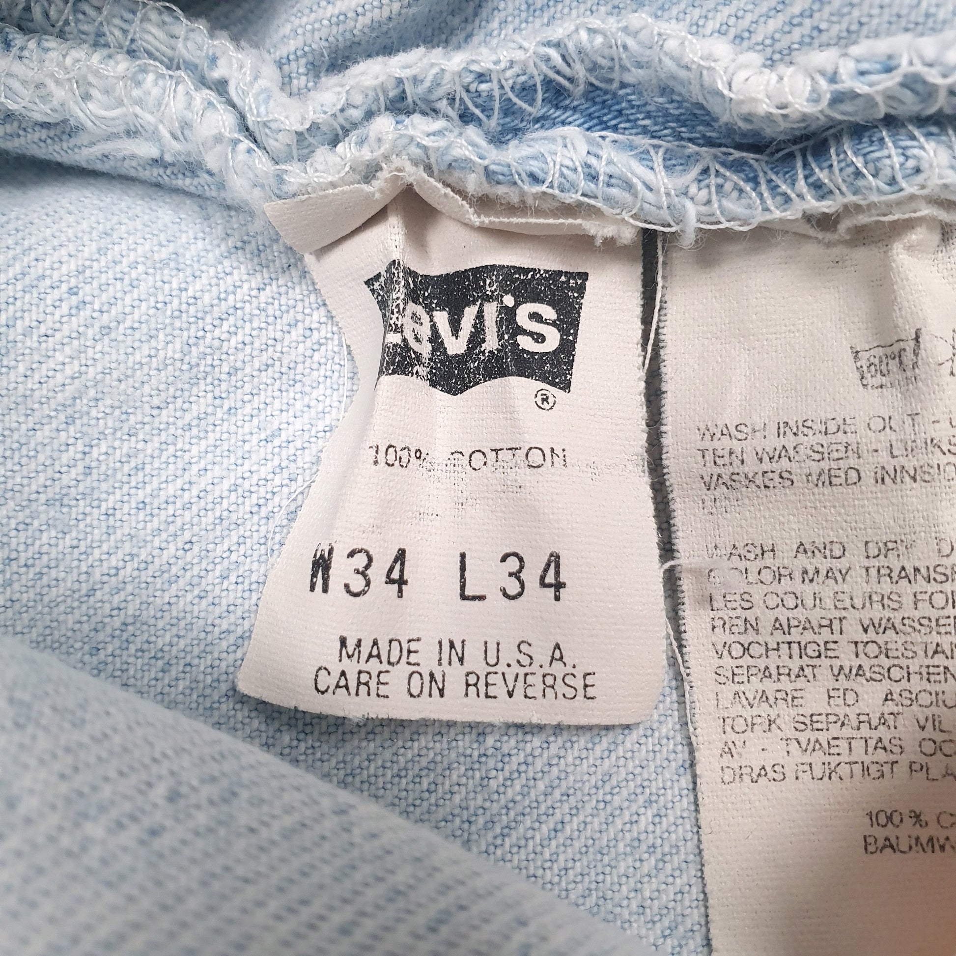 Mens Blue Levis Vintage 90s Made In USA  Jeans