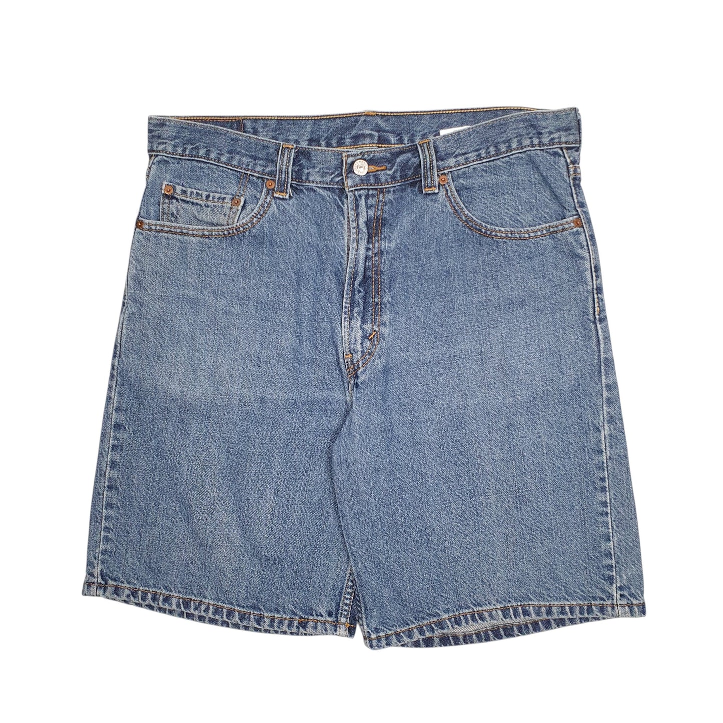 Mens Blue Levis 550 Relaxed Vintage 00s Denim Shorts