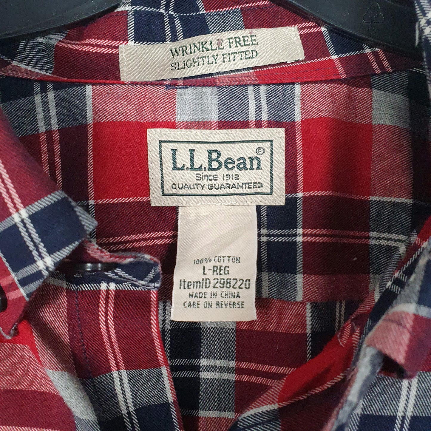 Mens Red L.L.Bean   Shirt