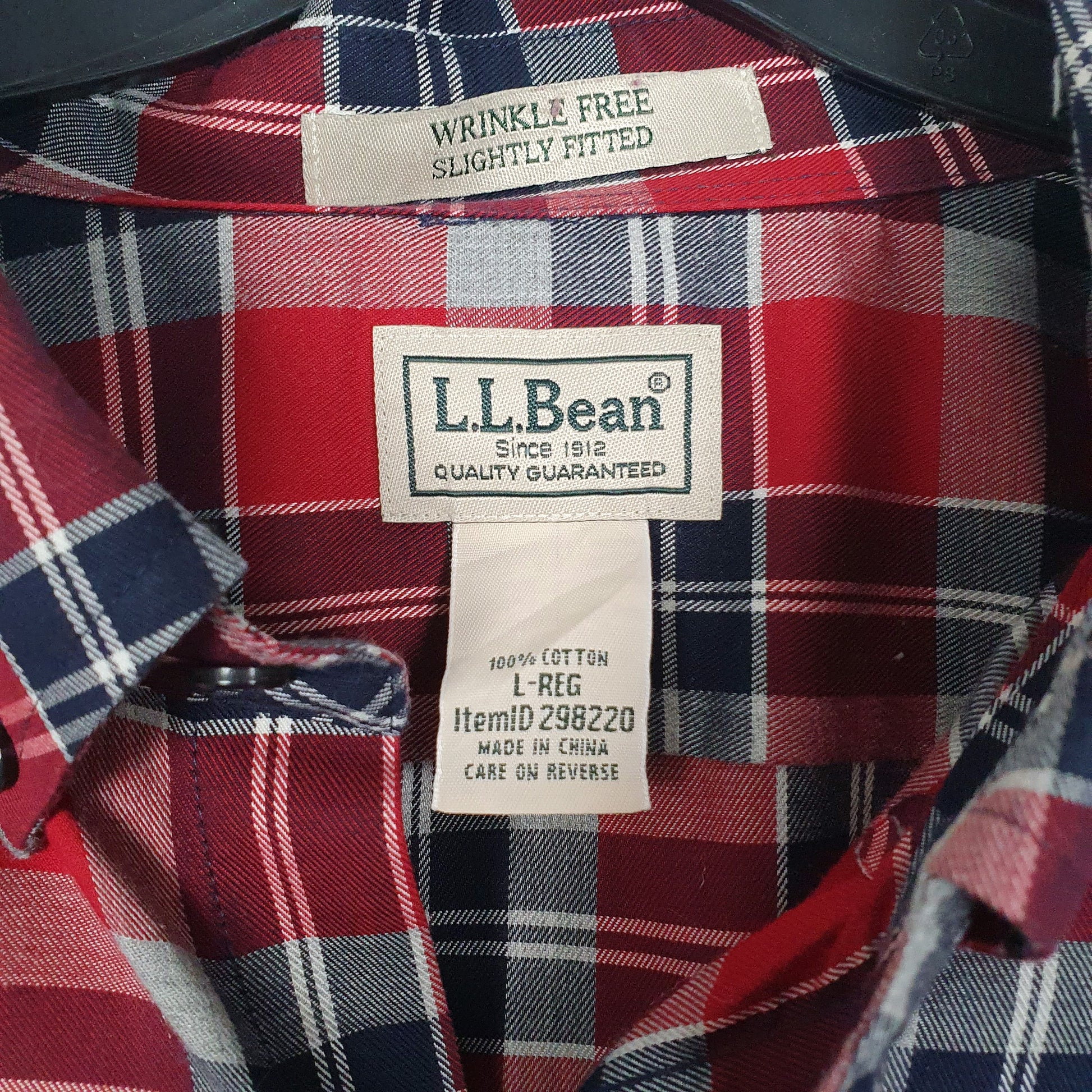 Mens Red L.L.Bean   Shirt