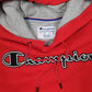 Mens Red Champion  Hoodie Jumper
