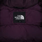 Womens Purple The North Face Nuptse Hooded  Coat