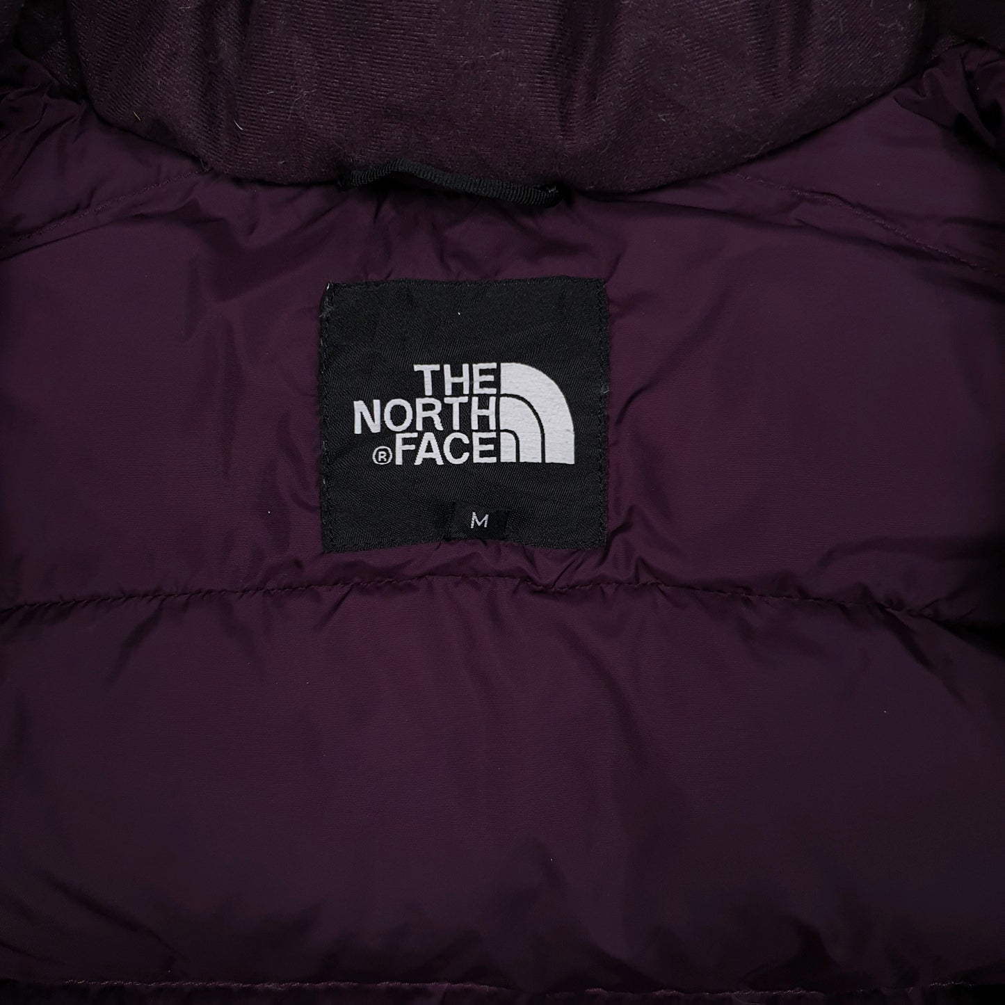Womens Purple The North Face Nuptse Hooded  Coat