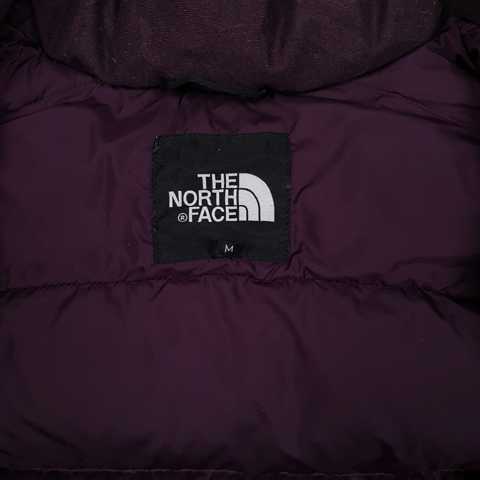 Womens Purple The North Face Nuptse Hooded  Coat