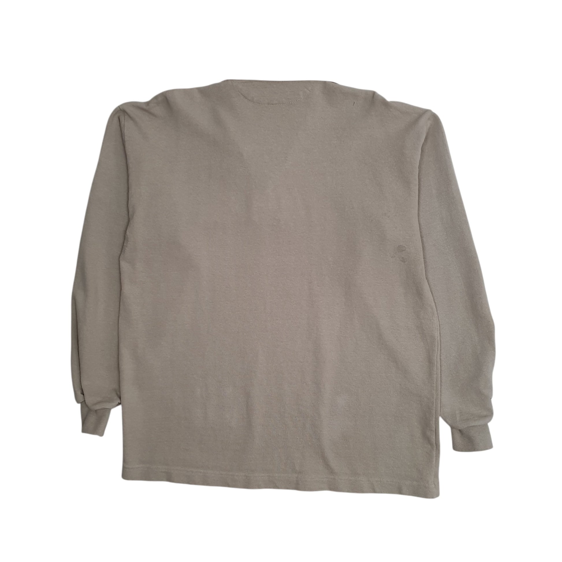 Mens Beige Barbarian Rugby Crewneck Polo Shirt