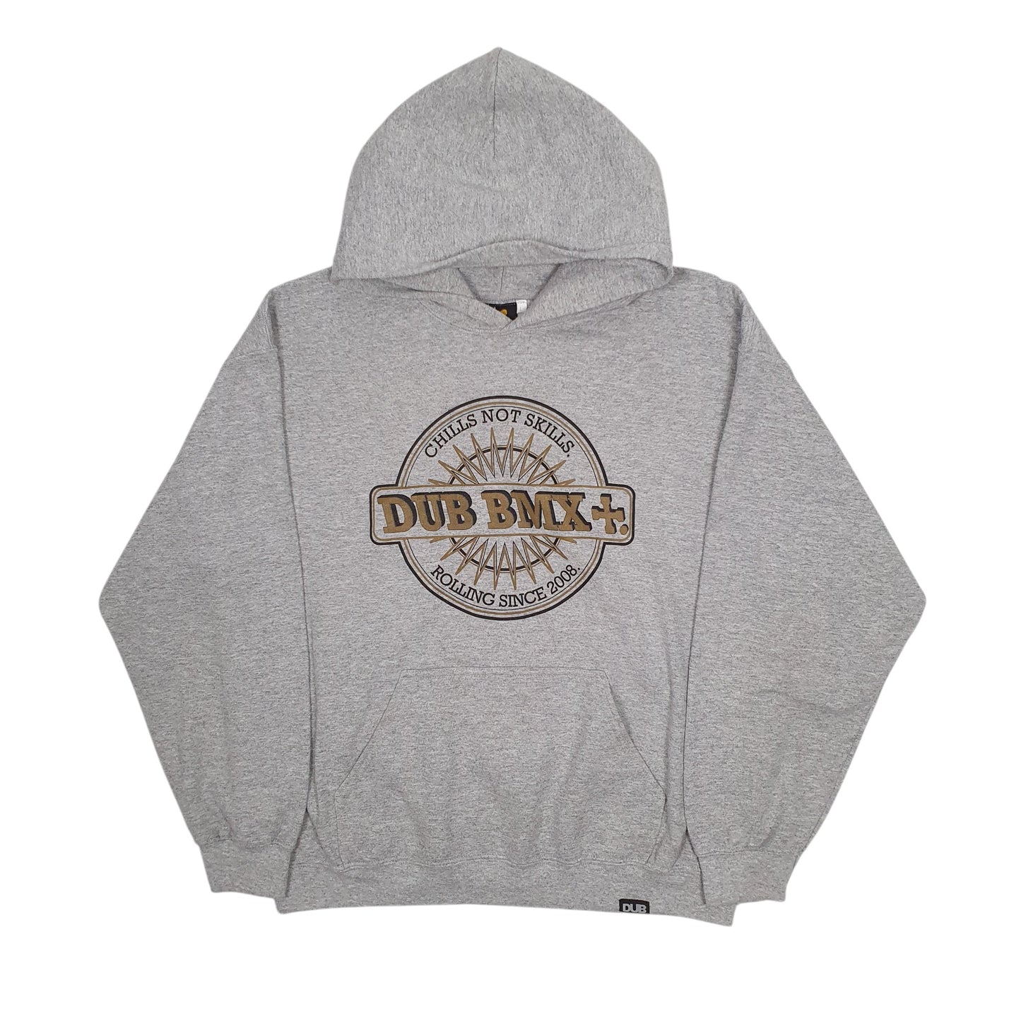 Mens Grey Dub BMX  Hoodie Jumper