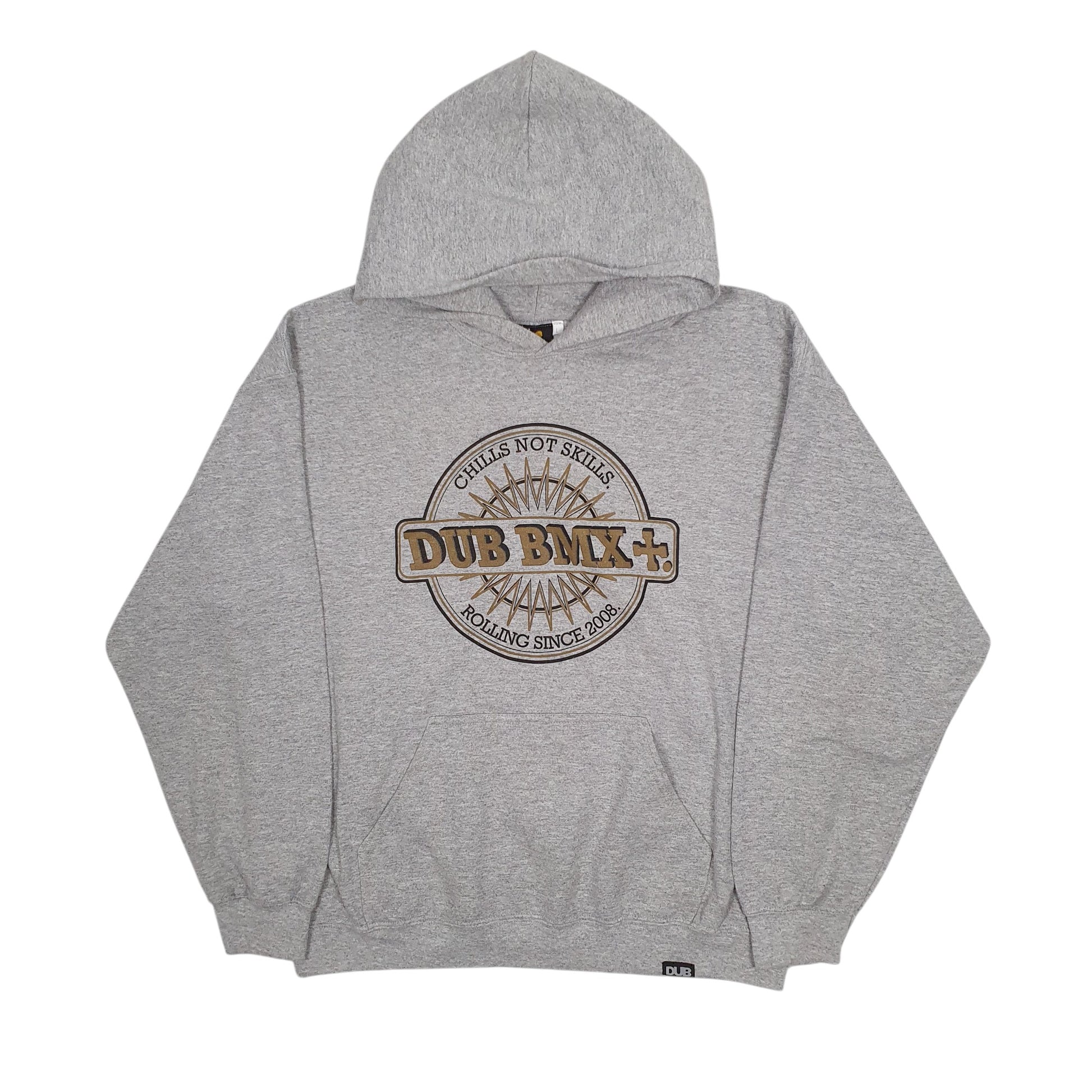 Mens Grey Dub BMX  Hoodie Jumper