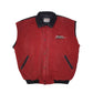 Mens Red Gensen Vintage 90s Padded Vest Bodywarmer Gilet  Coat