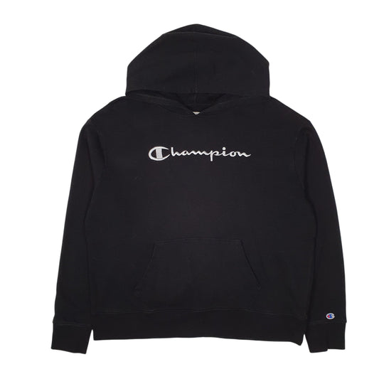 Womens Black Champion Lightweight Hoodie Jumper