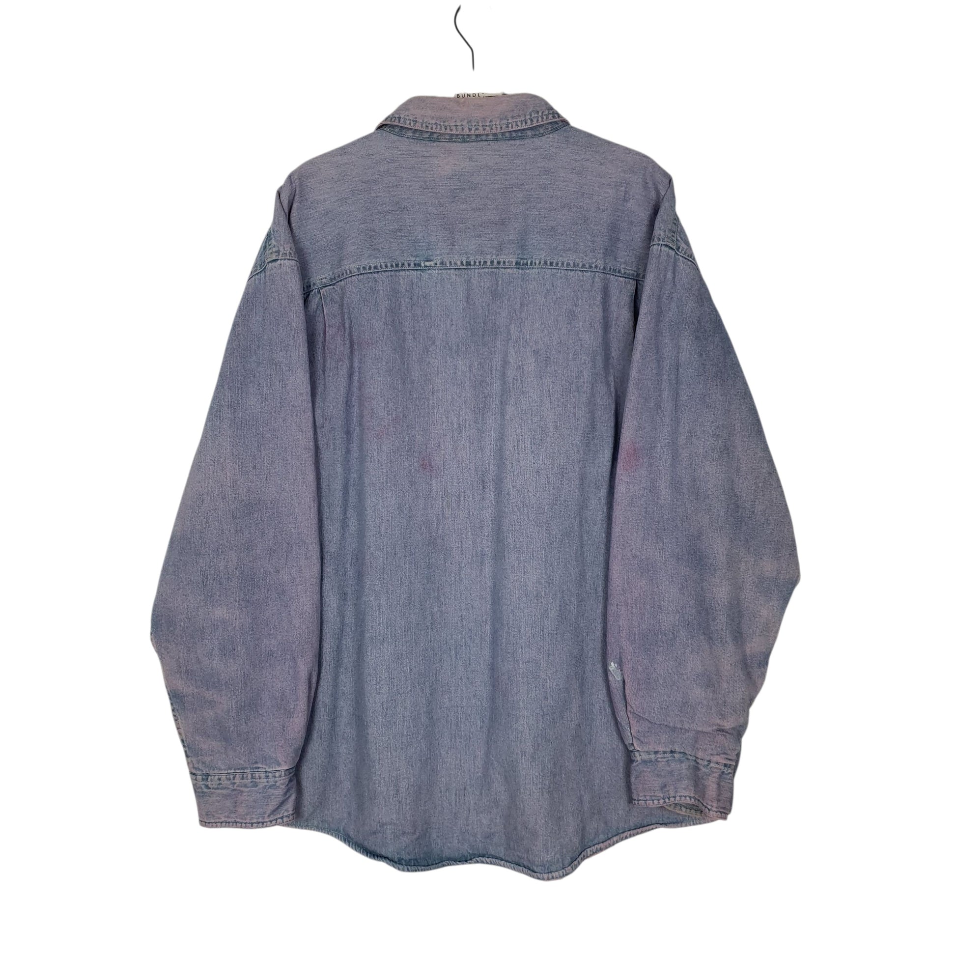 Mens Blue Woolrich Fleece Lined Shacket Jacket  Shirt