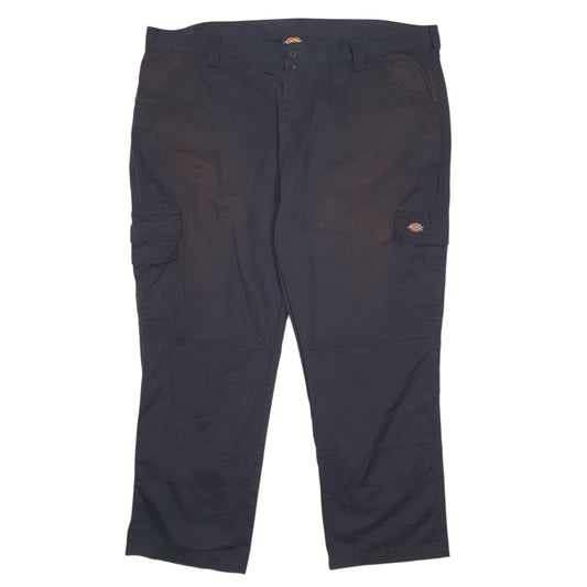 Mens Black Dickies Workwear Cargo Trousers