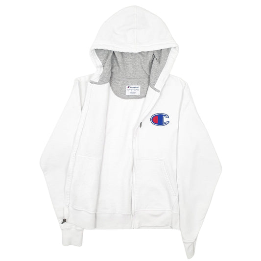 Mens White Champion  Full Zip Jumper