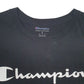 Mens Black Champion Spellout  T Shirt