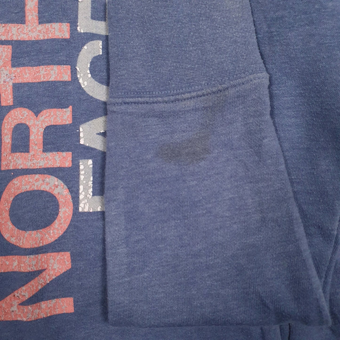 Womens Blue The North Face Spellout Hoodie Jumper