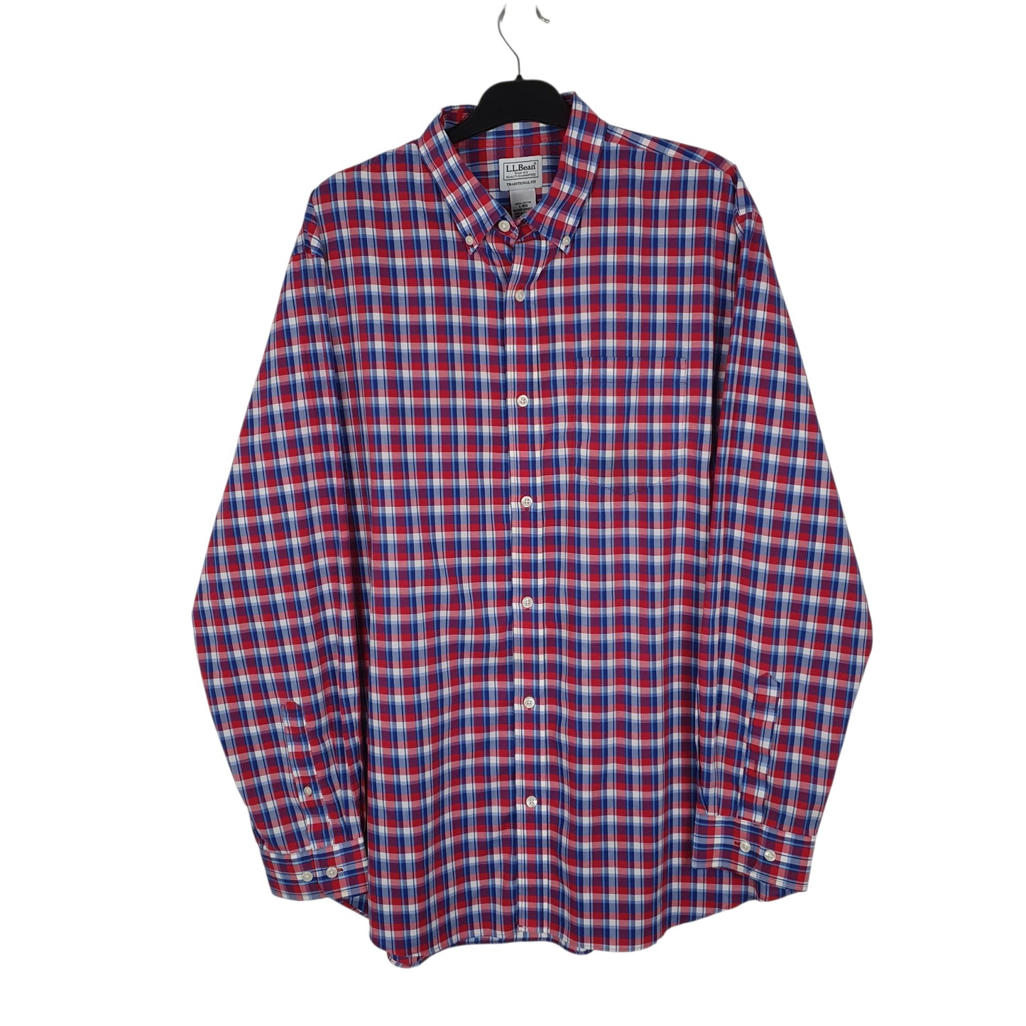 Mens Red L.L.Bean  Long Sleeve Shirt