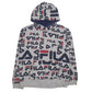 Womens Grey Fila  Hoodie Jumper