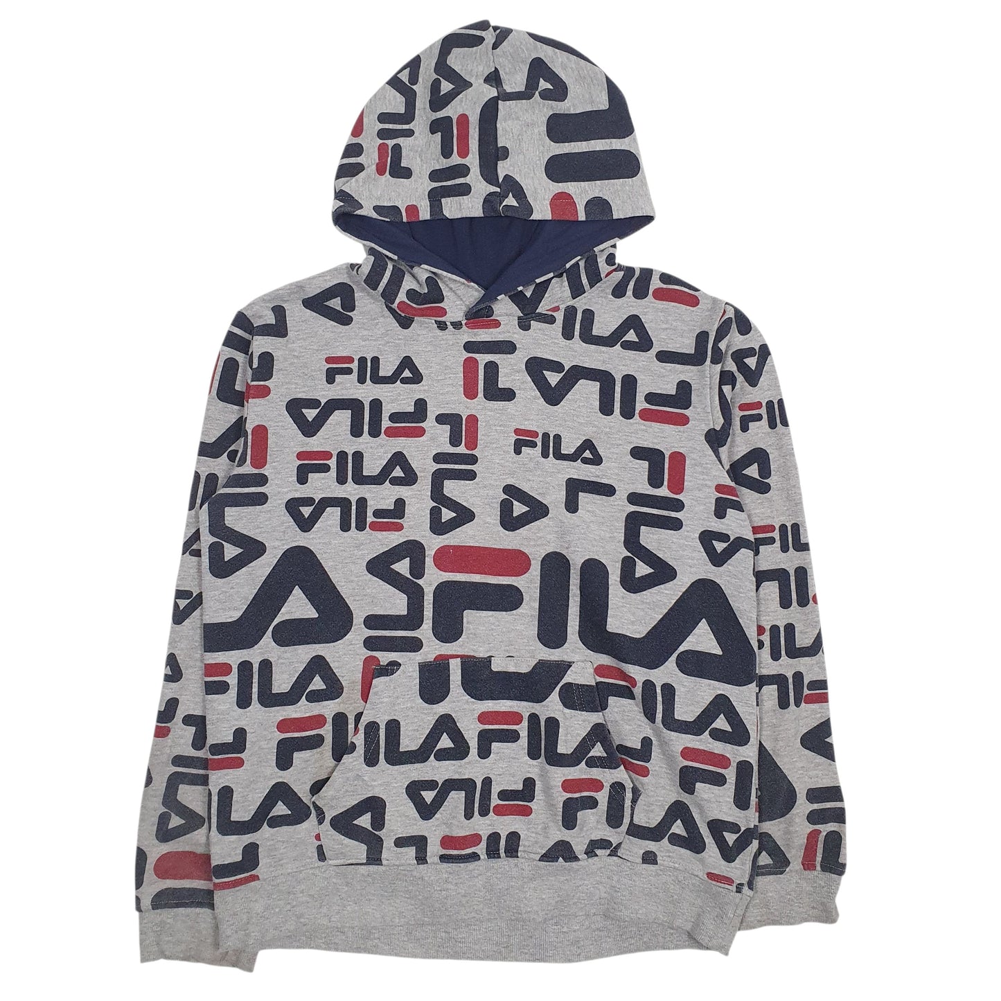 Womens Grey Fila  Hoodie Jumper