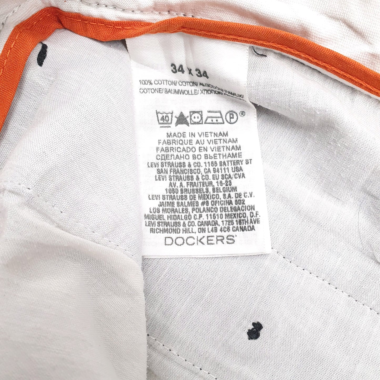 Mens Grey Dockers   Trousers