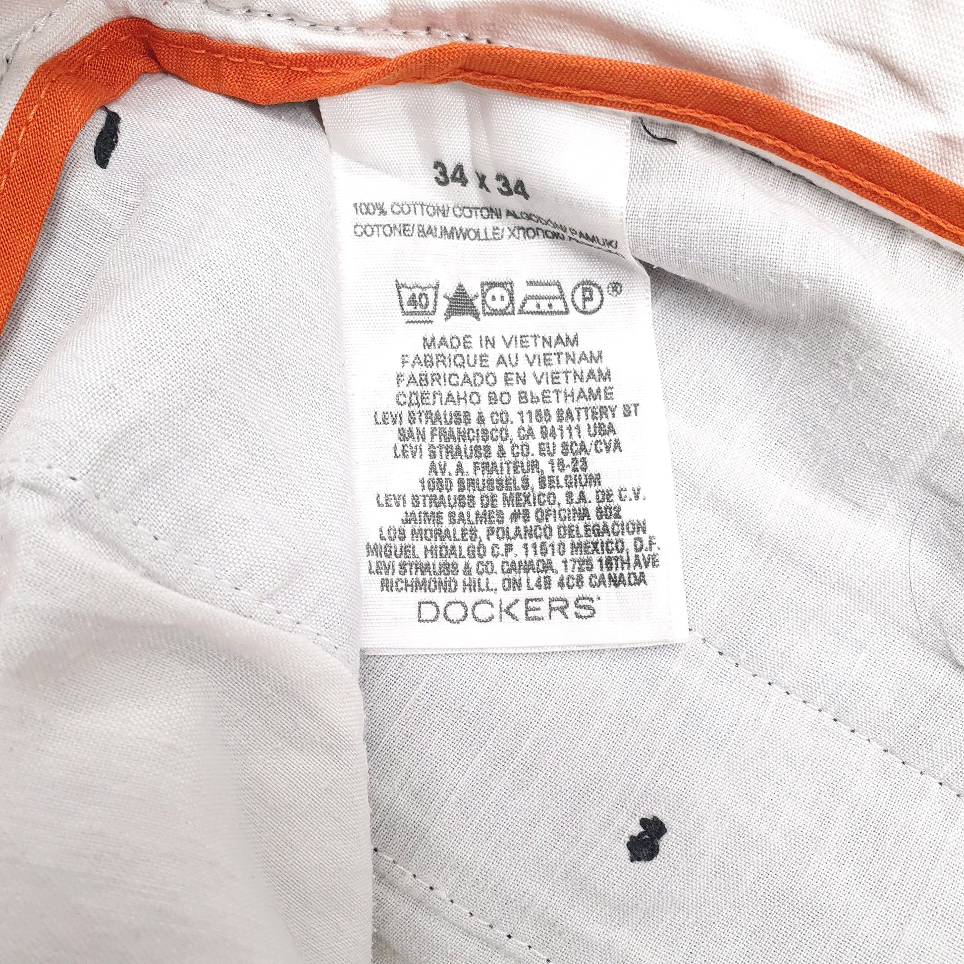 Mens Grey Dockers   Trousers