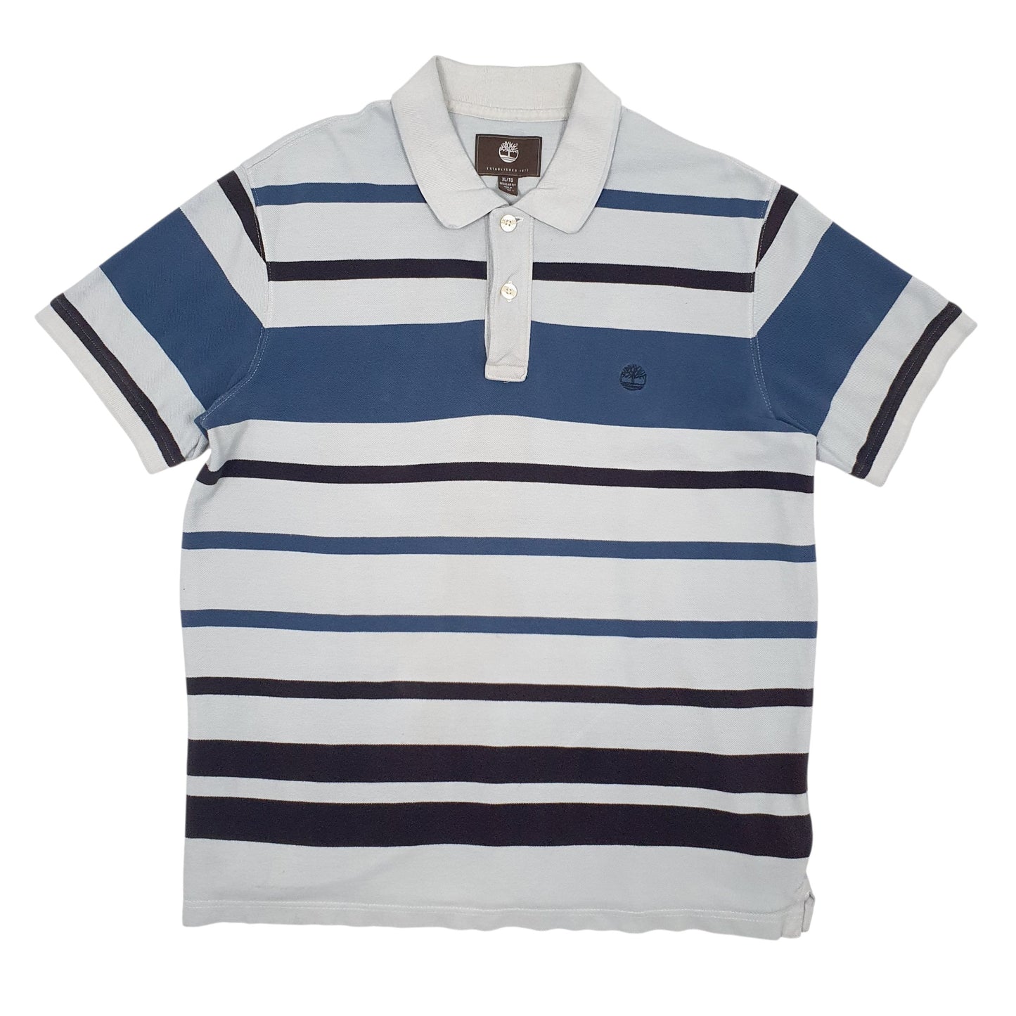 Mens Grey Timberland  Short Sleeve Polo Shirt