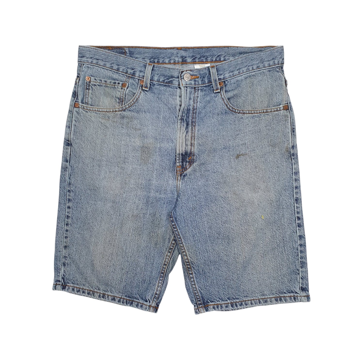 Mens Blue Levis 505 Denim Shorts