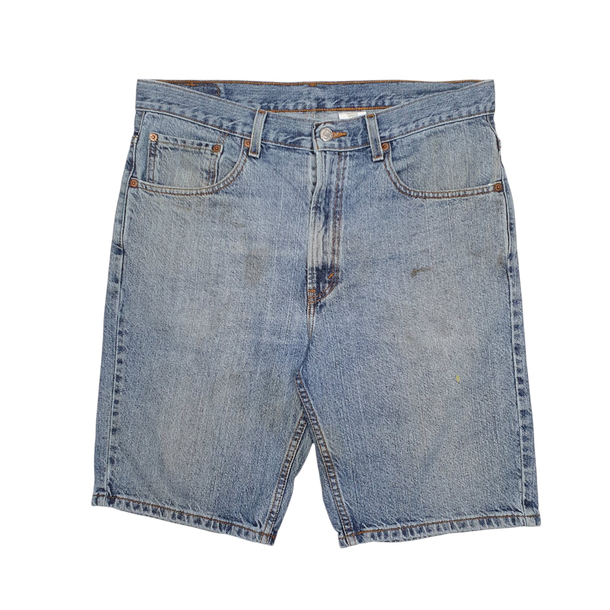 Mens Blue Levis 505 Denim Shorts