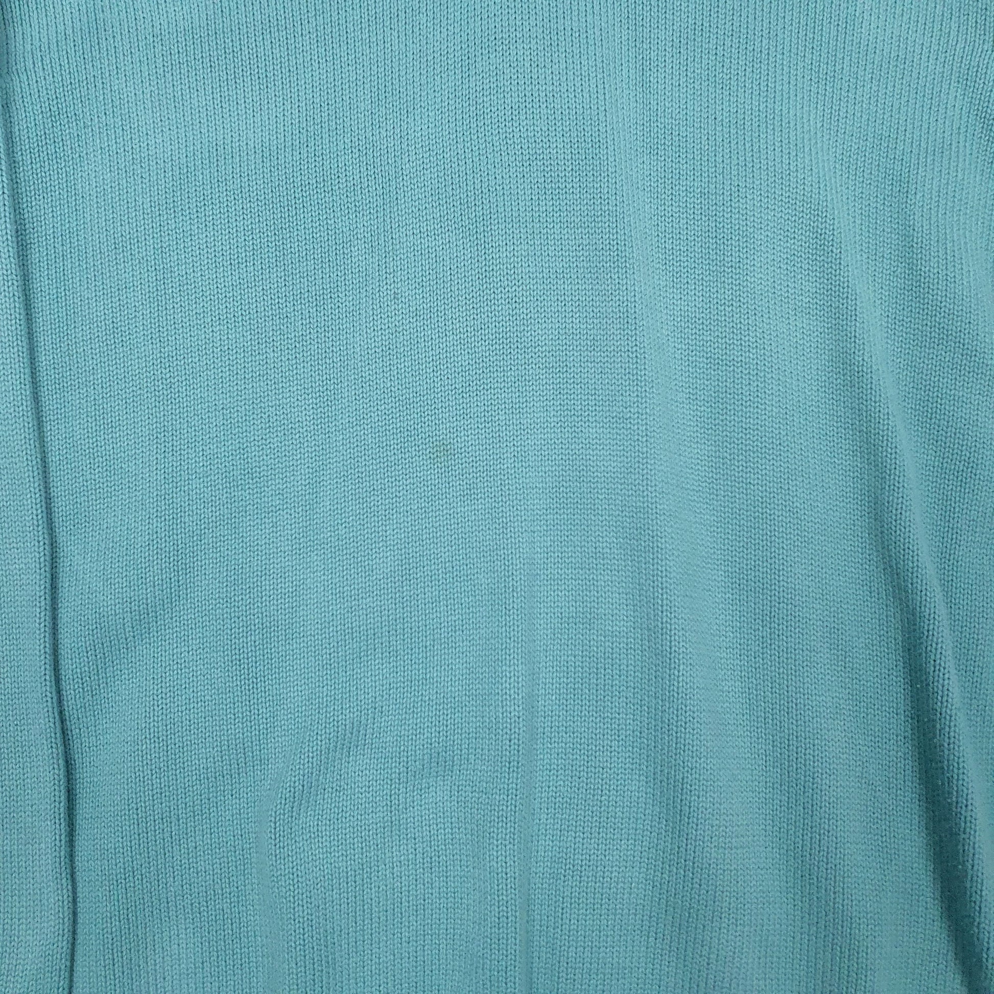 Mens Blue LL Bean  V Neck Jumper