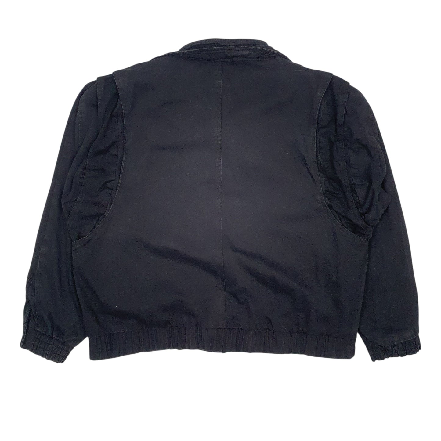 Mens Black Alpine Electronics Vintage Detroit Bomber  Coat