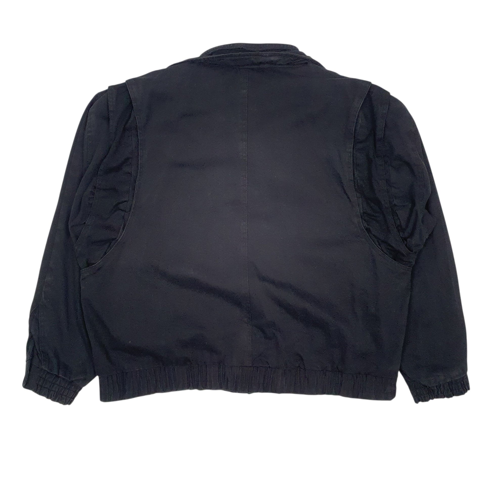 Mens Black Alpine Electronics Vintage Detroit Bomber  Coat