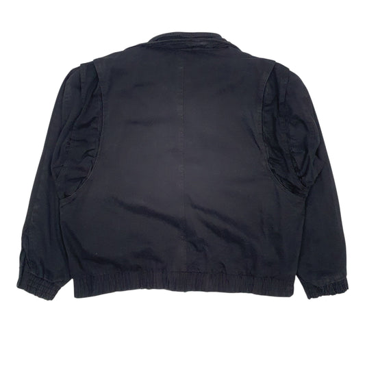 Mens Black Alpine Electronics Vintage Detroit Bomber  Coat