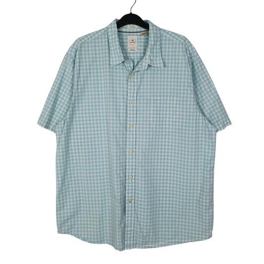 Mens Blue Dockers Coastal Poplin Short Sleeve Shirt