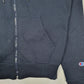 Mens Navy Champion Hoodie Full Zip Jumper