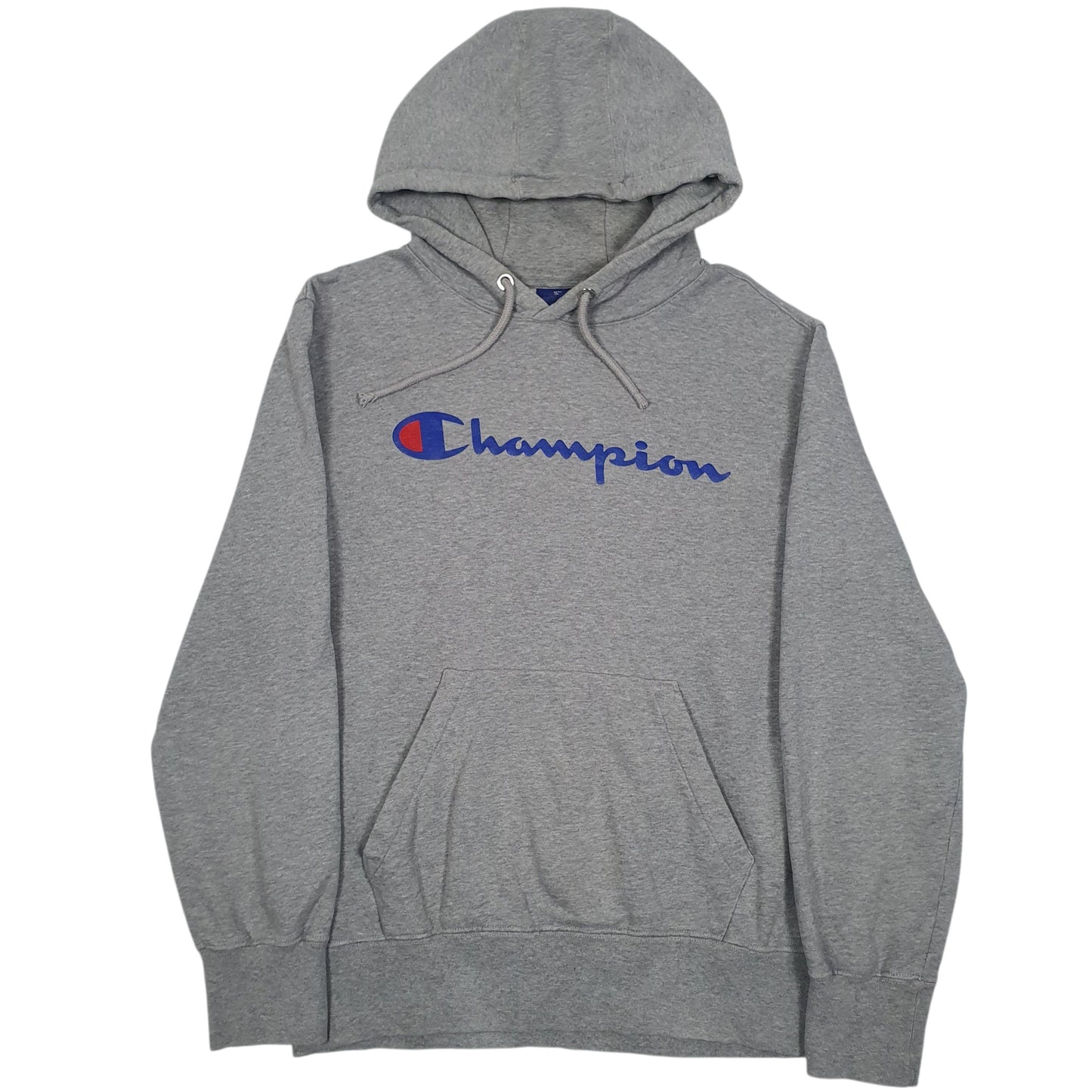 Womens Grey Champion Spellout Hoodie Jumper