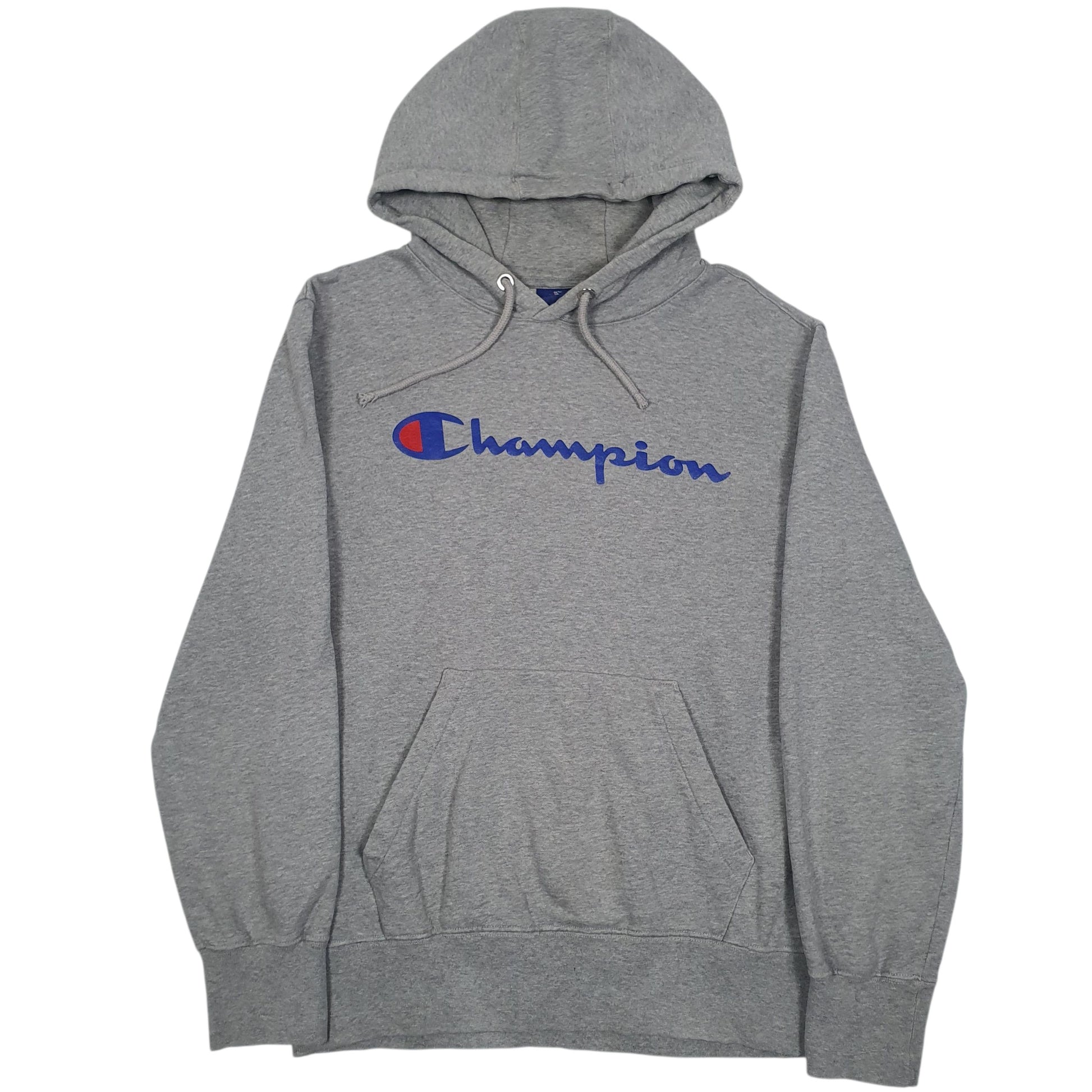Womens Grey Champion Spellout Hoodie Jumper