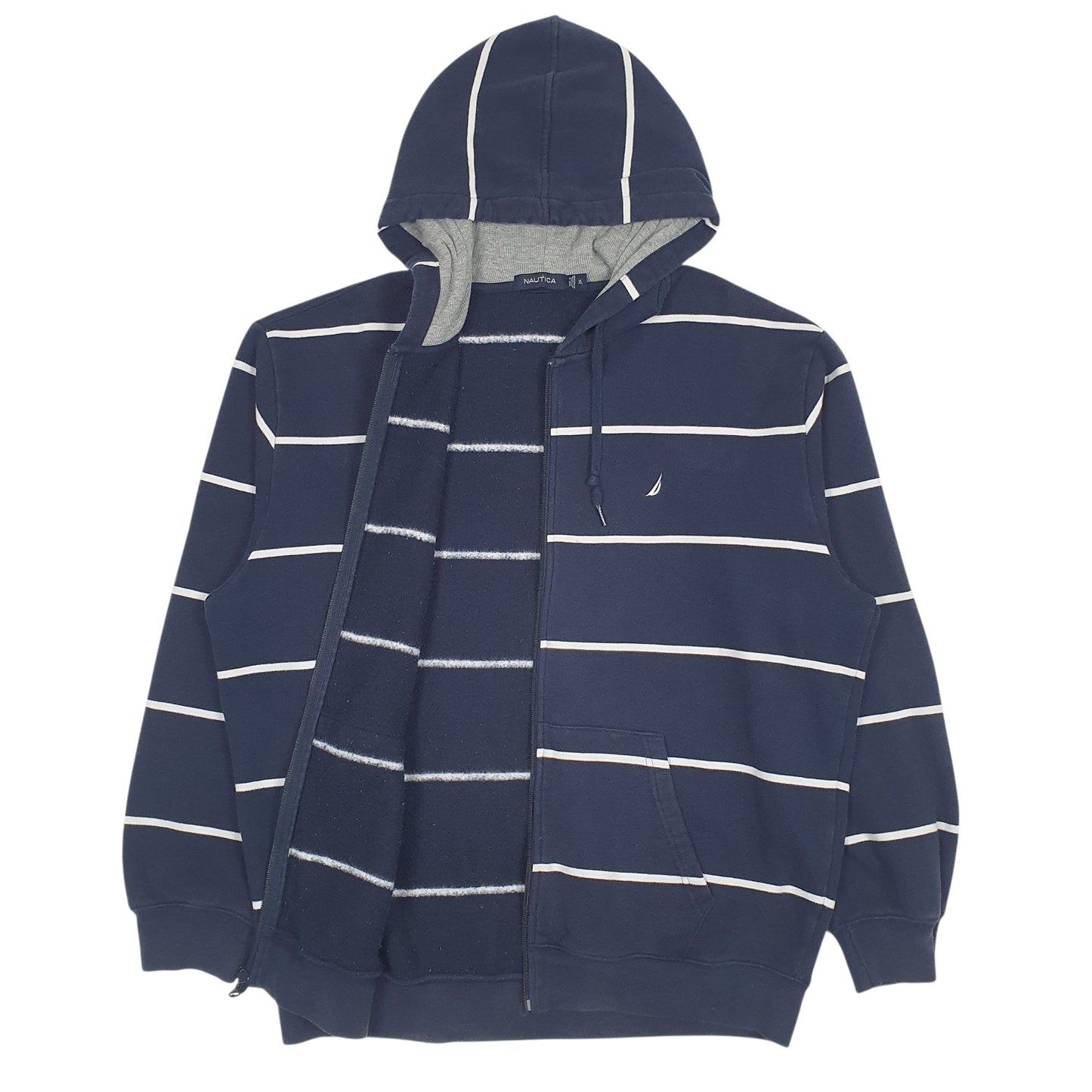 Mens Navy Nautica  Full Zip Jumper