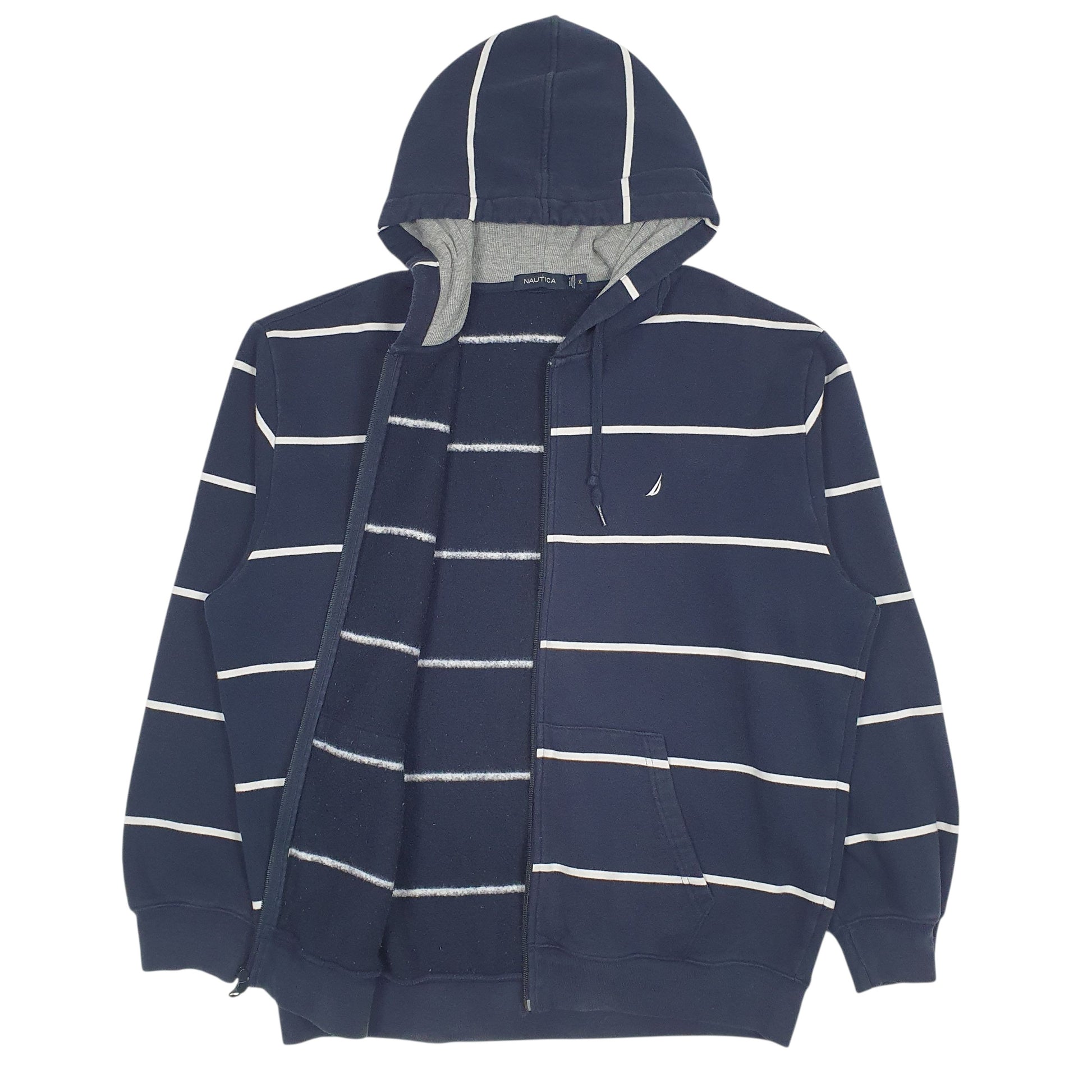 Mens Navy Nautica  Full Zip Jumper