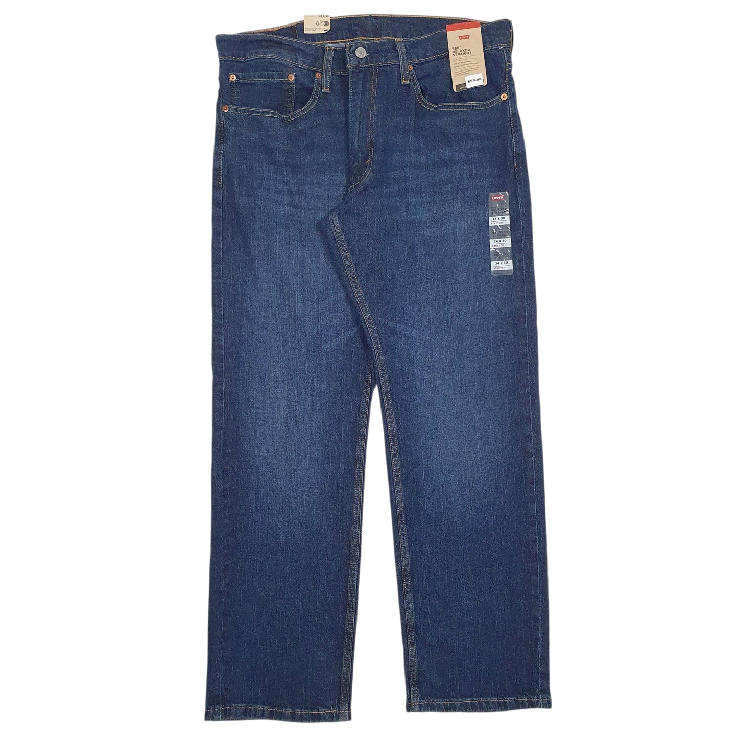 Mens Blue Levis  559 JeansW34 L30
