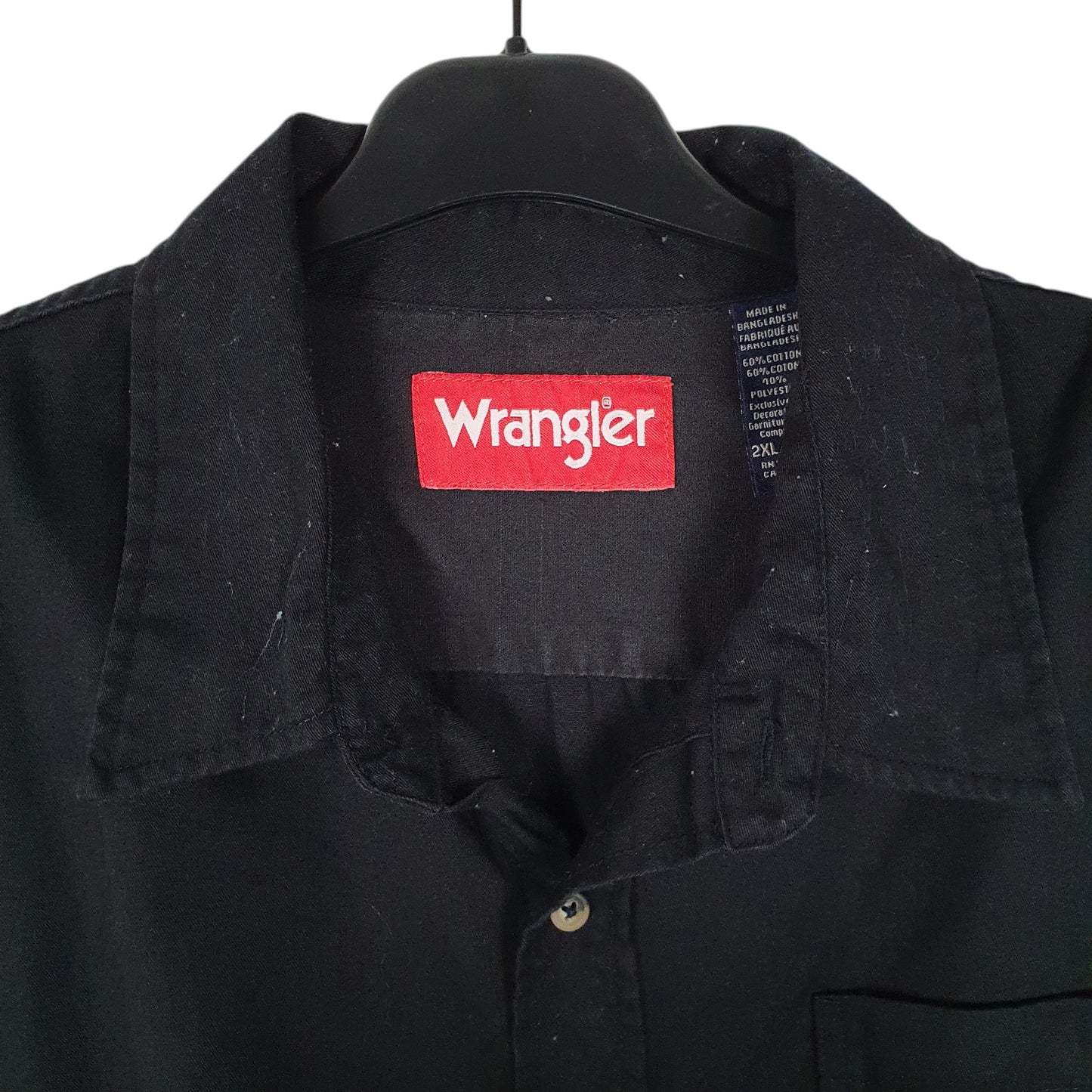Mens Black Wrangler   Shirt