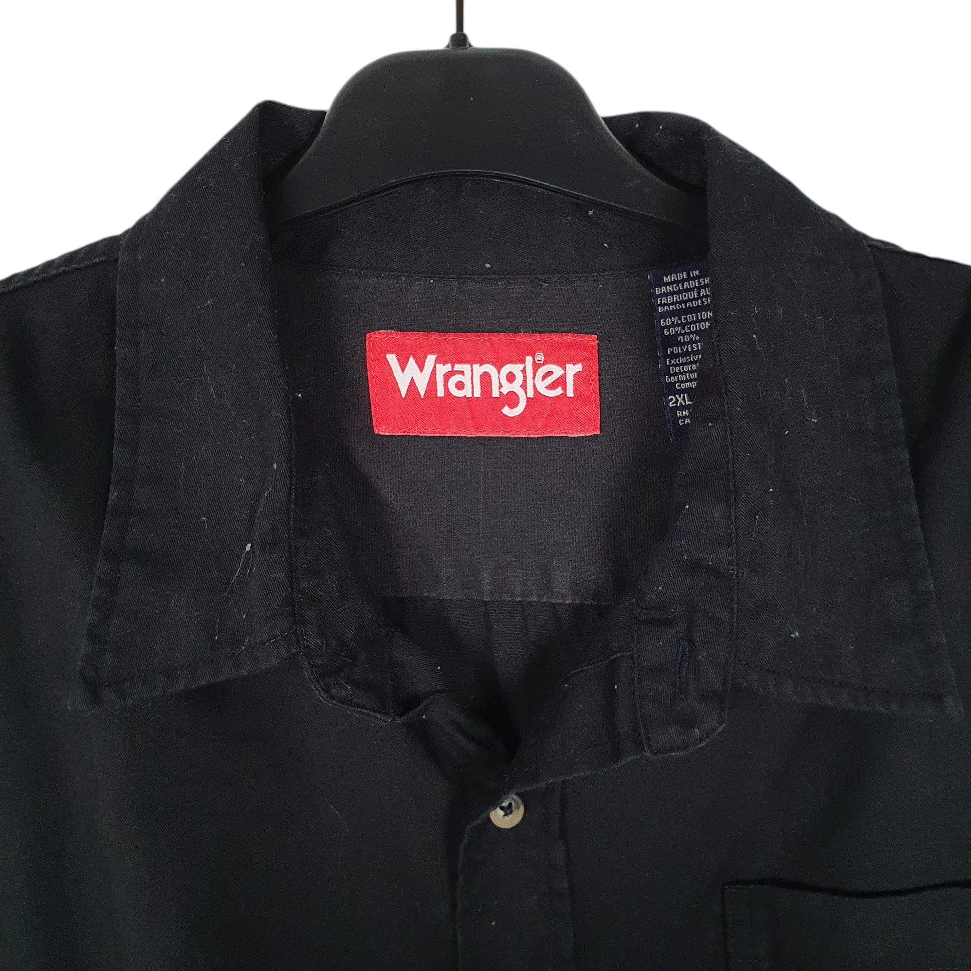 Mens Black Wrangler   Shirt