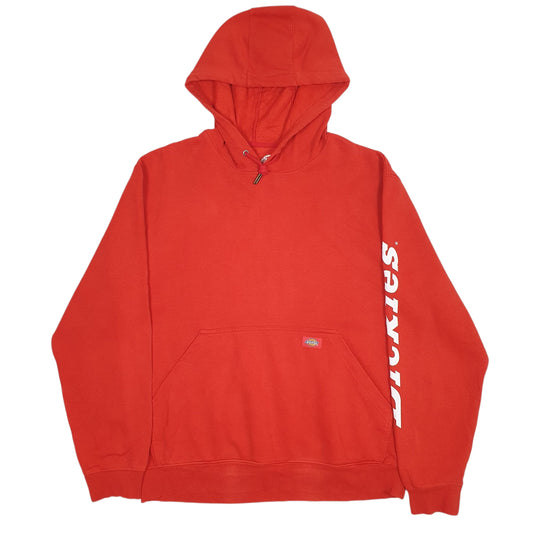 Mens Red Dickies  Hoodie Jumper