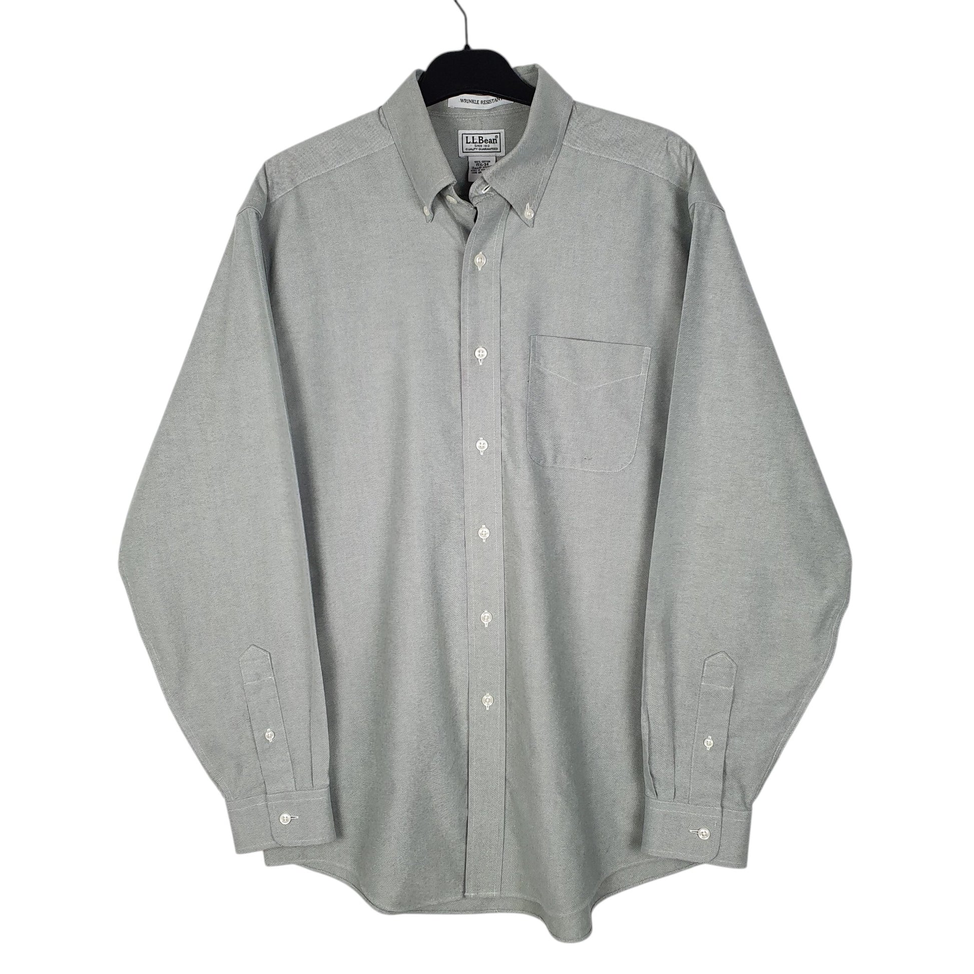 Mens Green L.L.Bean  Long Sleeve Shirt