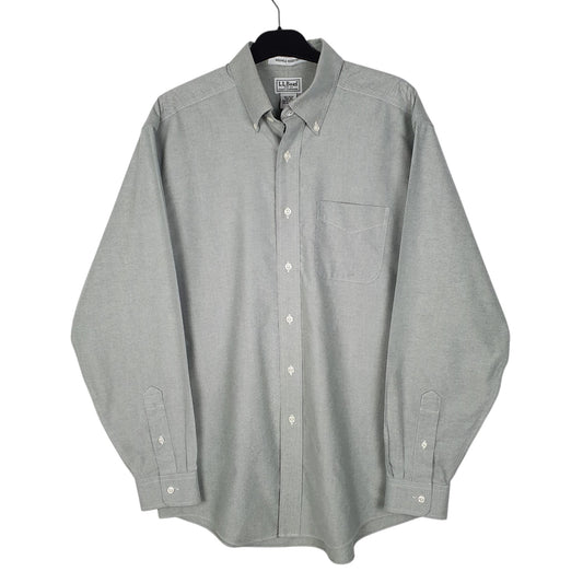 Mens Green L.L.Bean  Long Sleeve Shirt