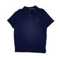 Mens Navy Polo Ralph Lauren Custom Slim Fit Short Sleeve Polo Shirt