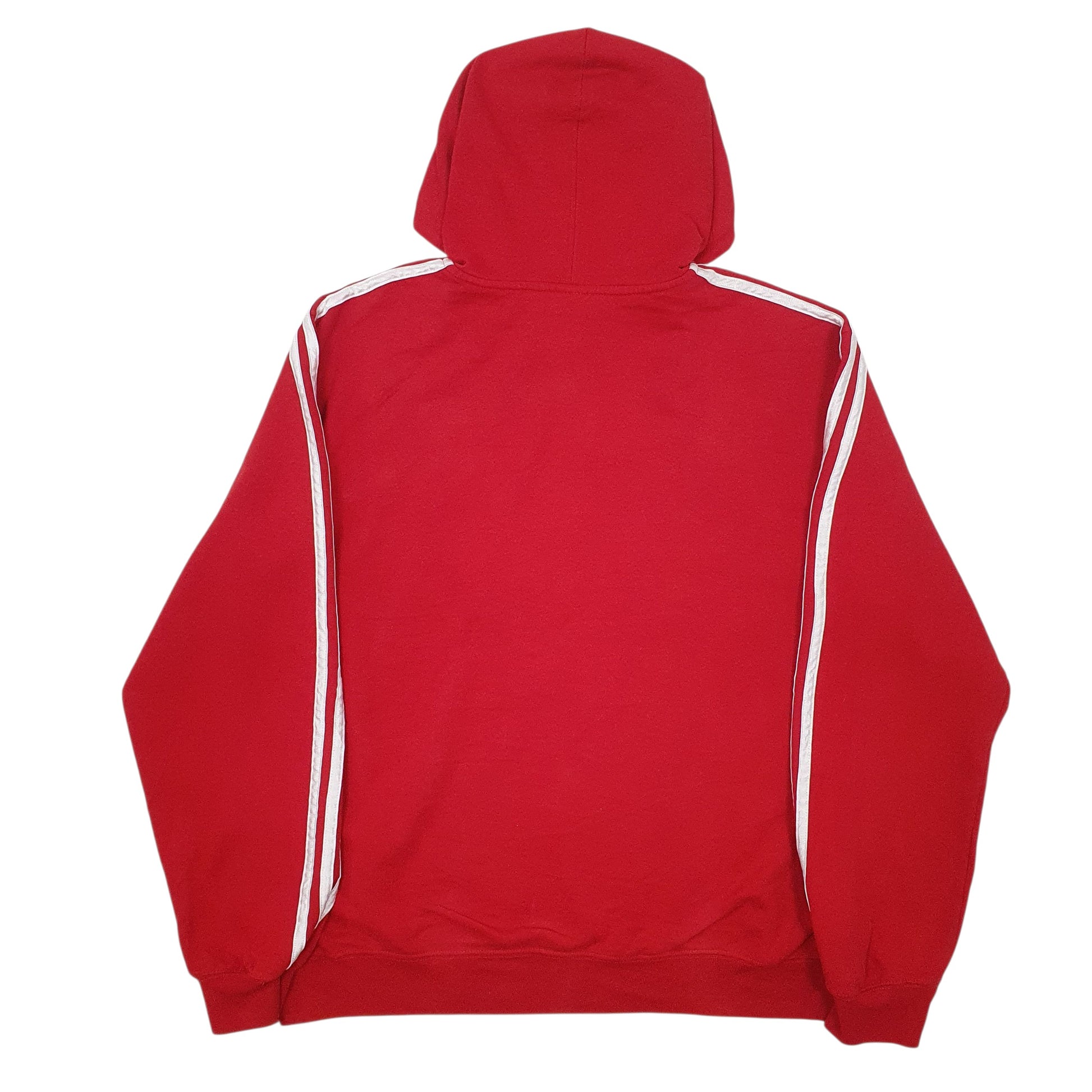 Mens Red Adidas Nebraska Hoodie Jumper