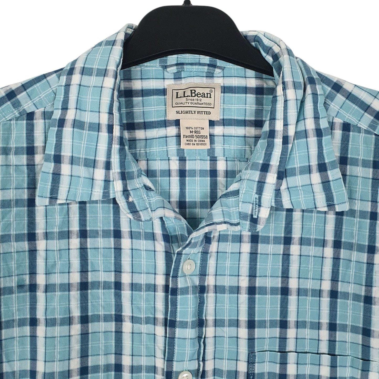 Mens Blue L.L.Bean   Shirt